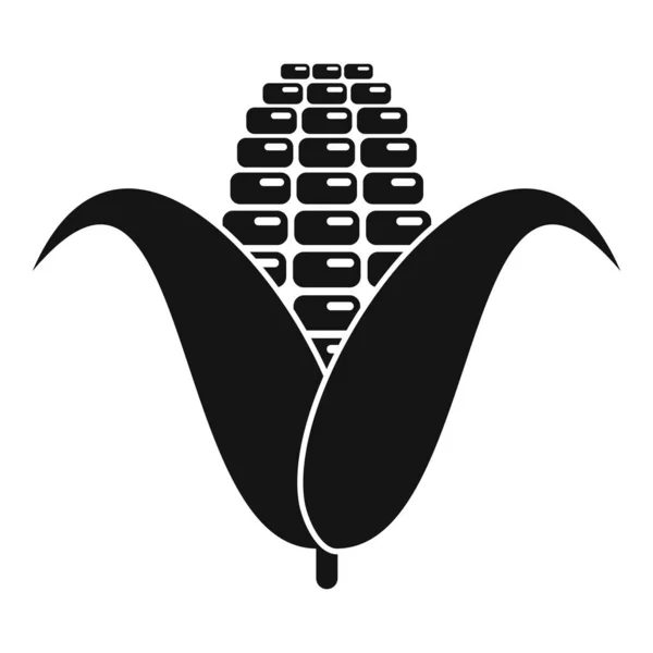 Corn plant icon, simple style — ストックベクタ