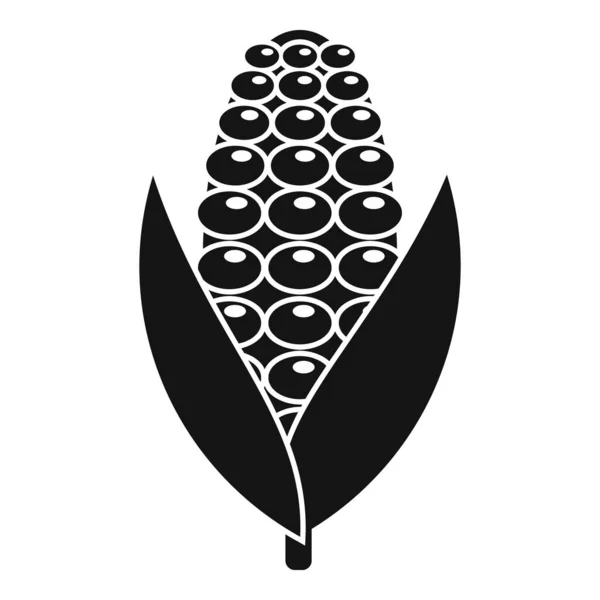 Field corn icon, simple style — Stock Vector