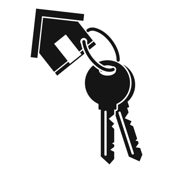 Icono hipotecario de llaves de casa, estilo simple — Archivo Imágenes Vectoriales