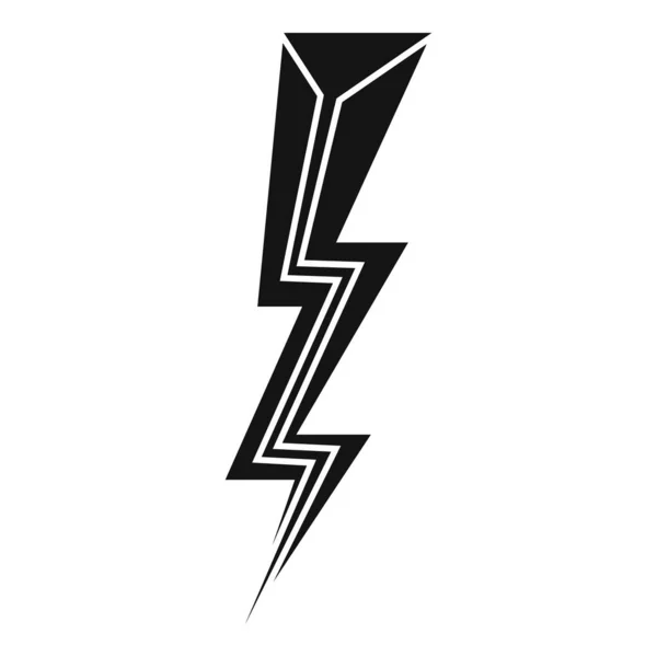 Strike lightning bolt icon, simple style — ストックベクタ
