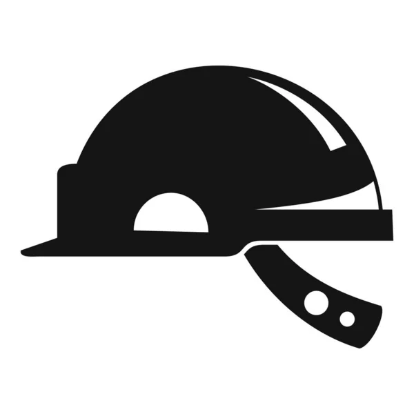 Icono de casco de trabajador mío, estilo simple — Archivo Imágenes Vectoriales