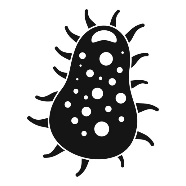 Ícone de bactérias patógenas, estilo simples — Vetor de Stock