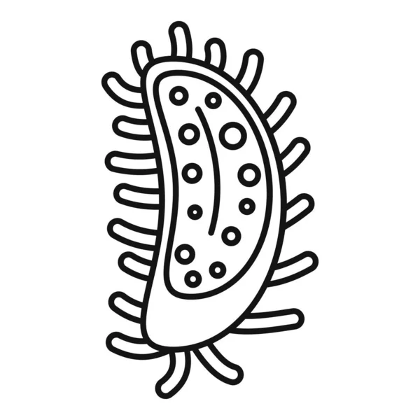 Ikona wirusa alergenów, styl zarysu — Wektor stockowy