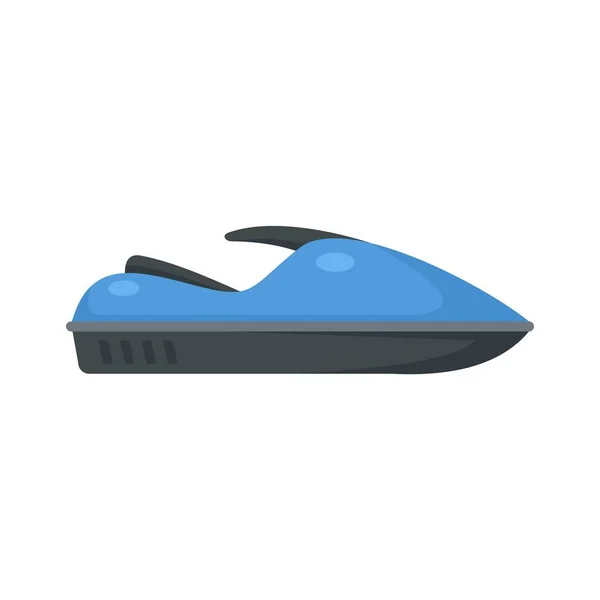 Water jet ski icon, flat style