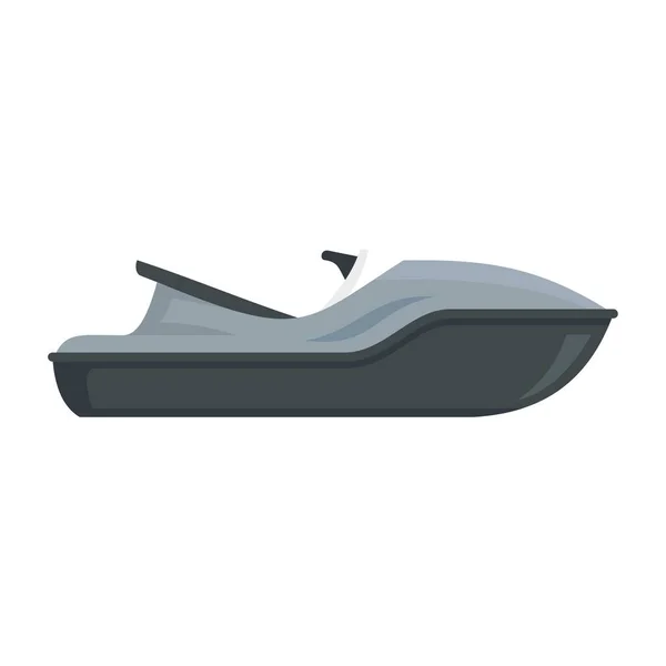 Deniz Jet Kayak simgesi, düz stil — Stok Vektör