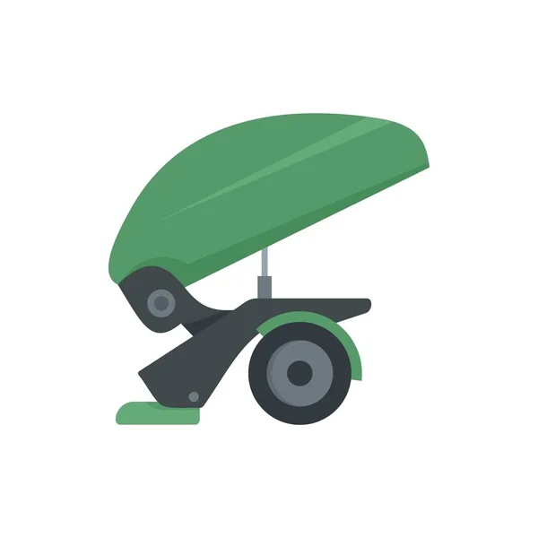 Agricultural trailer icon, flat style