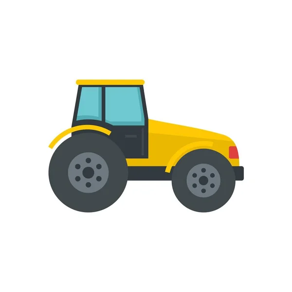 Icône tracteur moderne, style plat — Image vectorielle