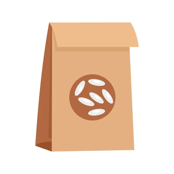 Reispaket-Symbol, flacher Stil — Stockvektor