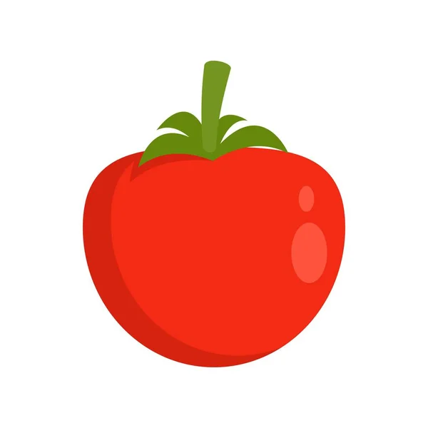 Ícone de tomate, estilo plano — Vetor de Stock