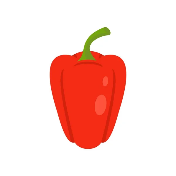 甜椒图标, 扁平的风格 — 图库矢量图片