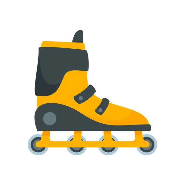 Icono extremo de patines en línea, estilo plano — Archivo Imágenes Vectoriales