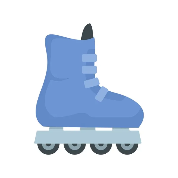 Icono de patines en línea para niños, estilo plano — Archivo Imágenes Vectoriales