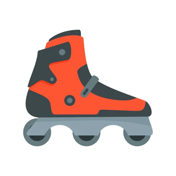 Icône de patins à roues alignées intérieurs, style plat — Image vectorielle
