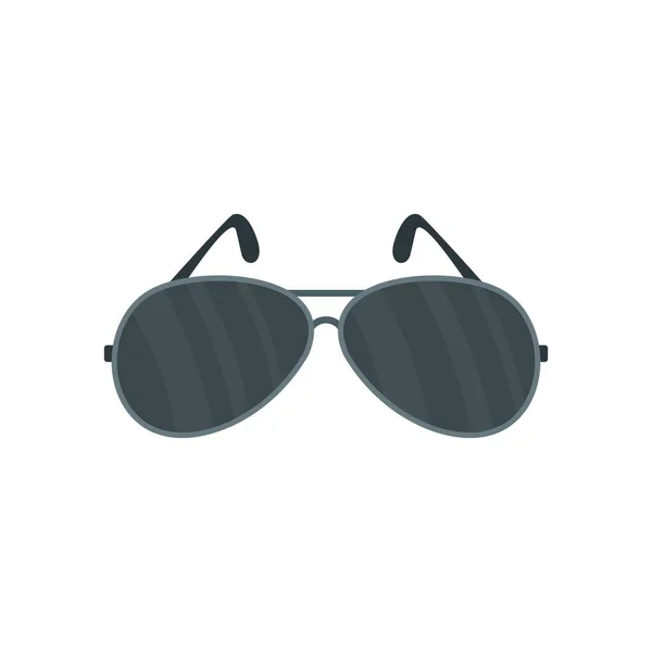 Ícone de óculos de polícia, estilo plano —  Vetores de Stock