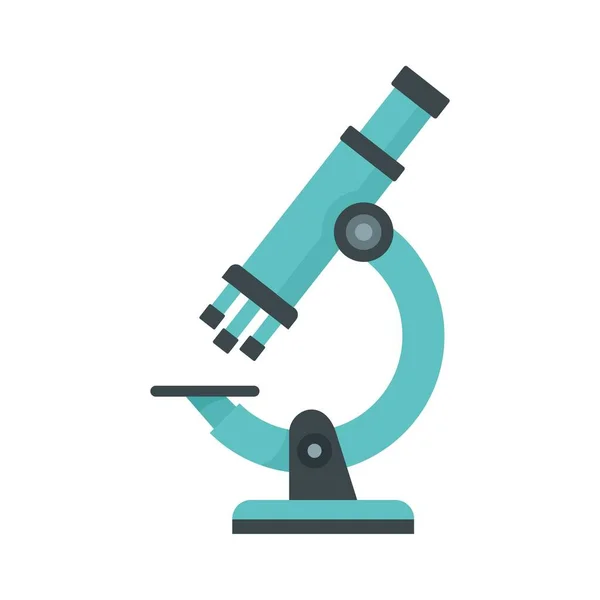 Mikroskop-Symbol, flacher Stil — Stockvektor