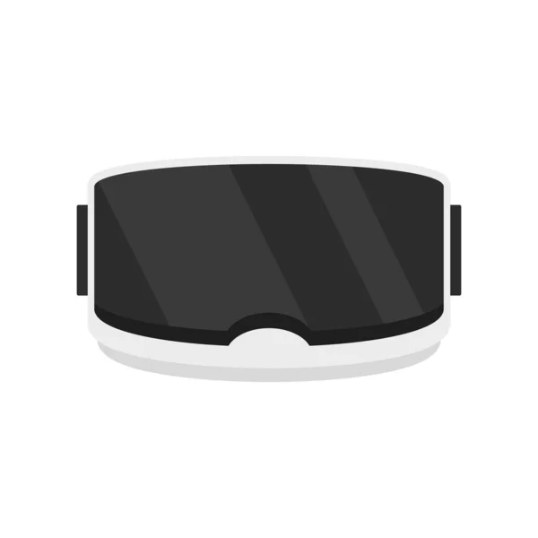 Ícone de fone de ouvido VR, estilo plano — Vetor de Stock