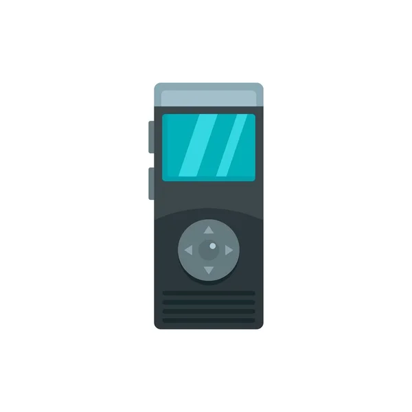 Dictaphone icon, flat style — Stock Vector