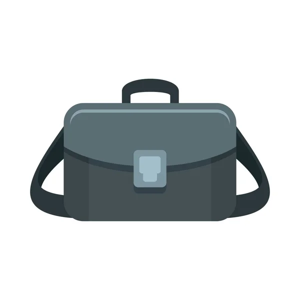 Camera tas pictogram, vlakke stijl — Stockvector