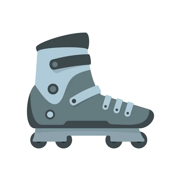 极限运动内联溜冰鞋图标, 平面风格 — 图库矢量图片