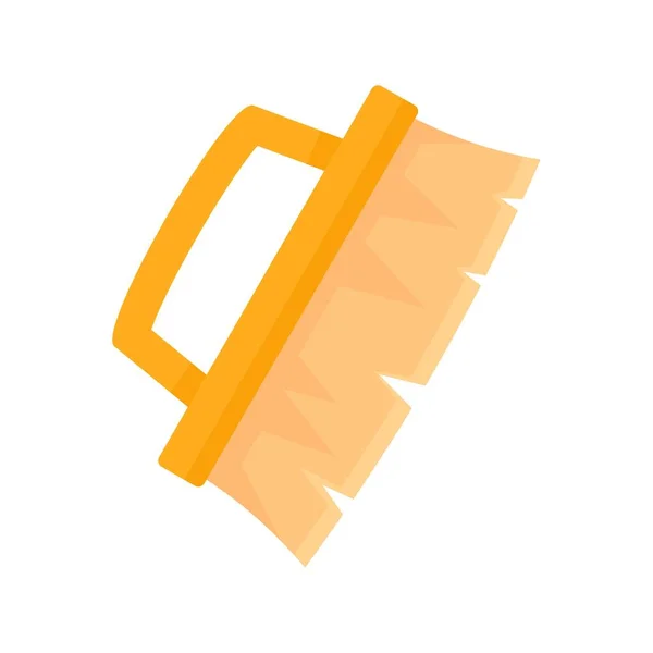 Icône brosse de nettoyage, style plat — Image vectorielle