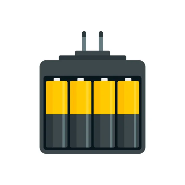 Ikona kamery do ładowarki baterii, płaski — Wektor stockowy