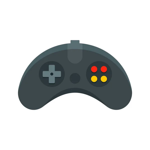 Ergonomic joystick icon, flat style — Stock Vector