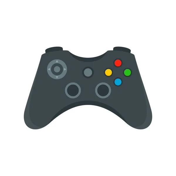 Icône de contrôle de manette de jeu, style plat — Image vectorielle