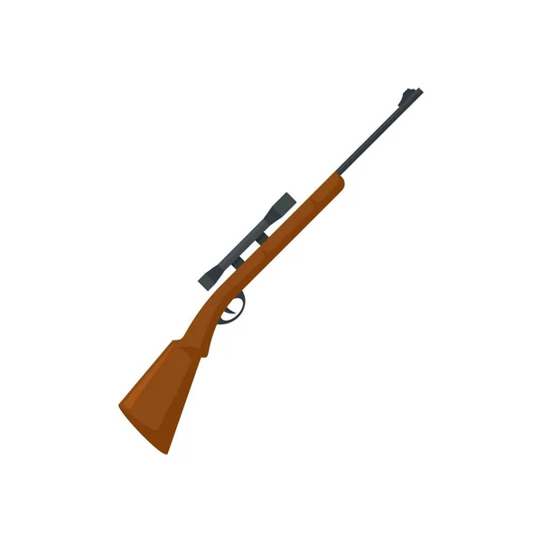 Jagen Sniper Rifle icon, platte stijl — Stockvector