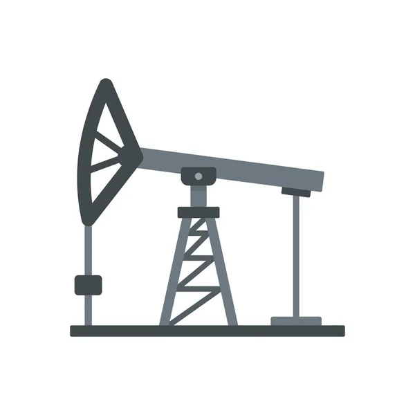 Extracto icono de la gasolinera, estilo plano — Vector de stock