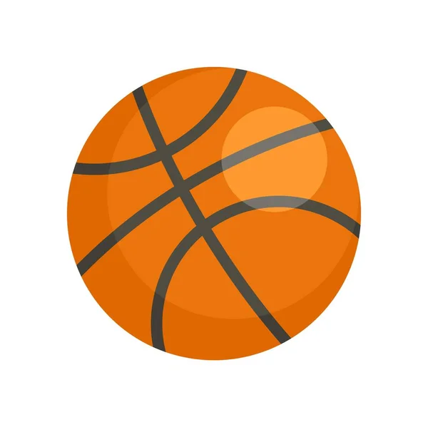 Basketball-Ikone, flacher Stil — Stockvektor