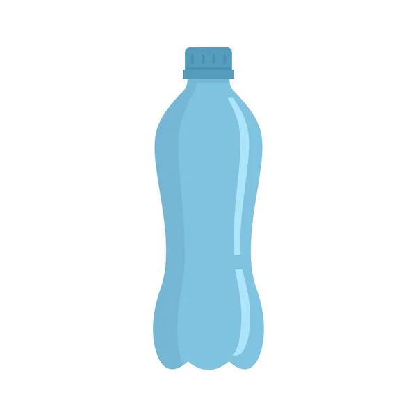 Plastikowe butelki wody ikona, płaski — Wektor stockowy