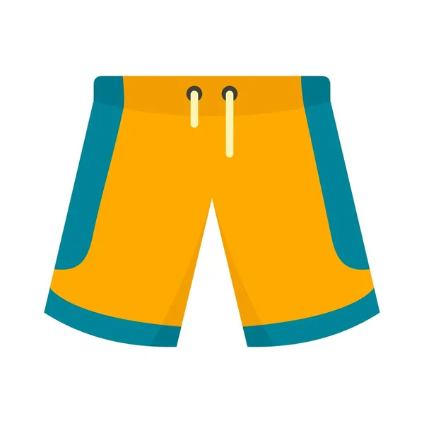 Basketball shorts icon, flat style — Stock Vector