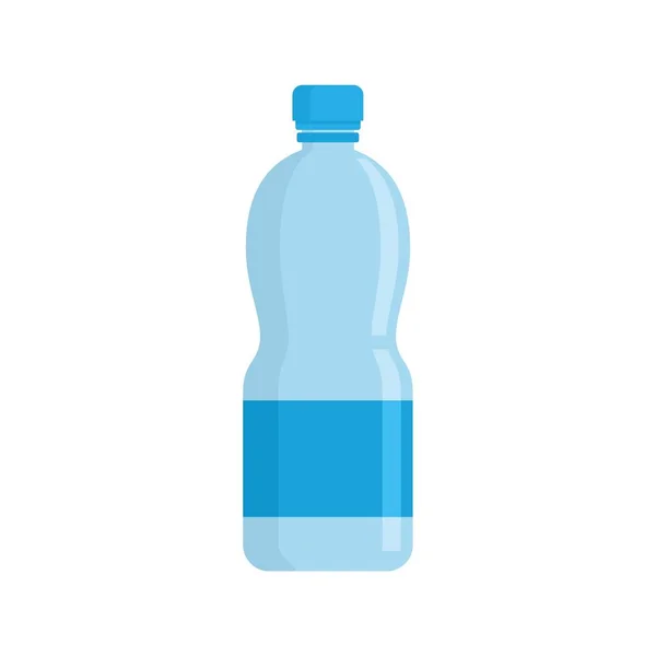 Ícone de garrafa de água, estilo plano — Vetor de Stock