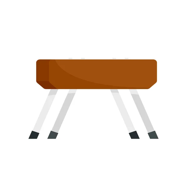 Pommel horse icon, flat style — Stock Vector