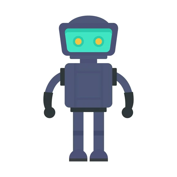 Ícone de robô Bot, estilo plano —  Vetores de Stock