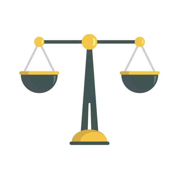 Geld-Balance-Symbol, flacher Stil — Stockvektor