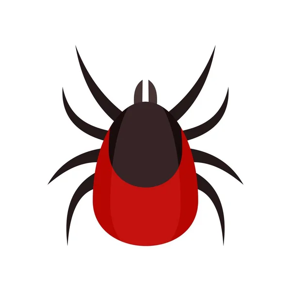 Allergy mite icon, flat style — Stock Vector