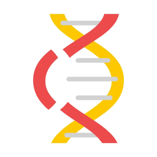 Noninteger DNA simgesi, düz stil — Stok Vektör