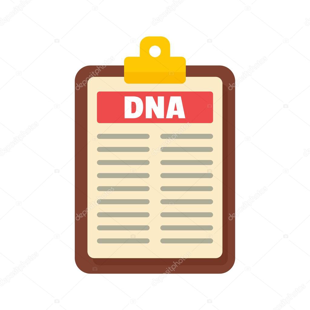 Dna checkboard icon, flat style