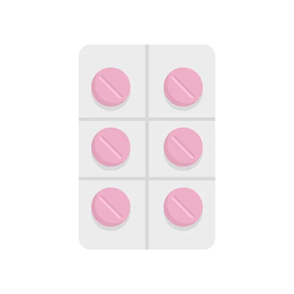 Pillpack icon, flat style — Stock Vector