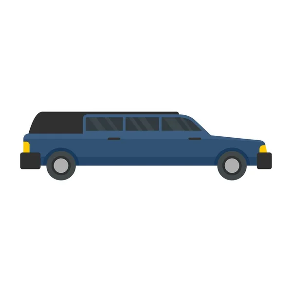 Personal limousine icon, flat style — Stock Vector