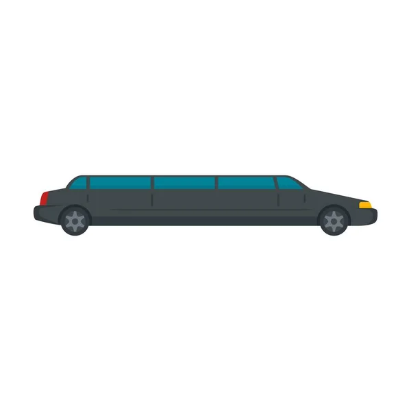 Vip limousine icon, flat style — Stock Vector