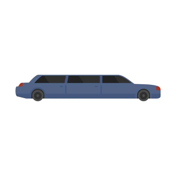 Business limousine icon, flat style — Stock Vector