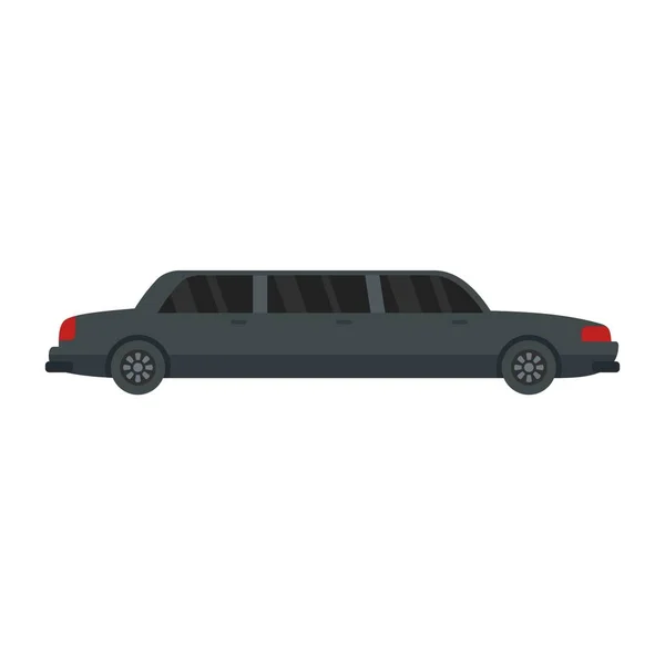 Ikona retro limuzína, plochý styl — Stockový vektor