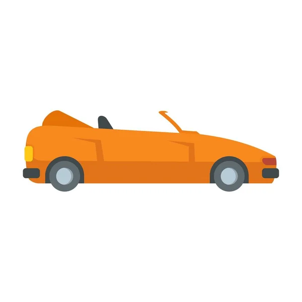 Modern cabriolet icoon, vlakke stijl — Stockvector