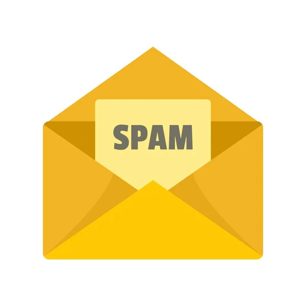 Posta spam simgesi, düz stil — Stok Vektör