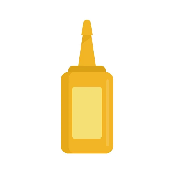 Icono de la botella de mostaza, estilo plano — Archivo Imágenes Vectoriales