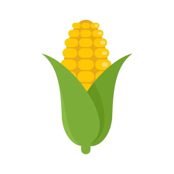Ícone de milho, estilo plano — Vetor de Stock