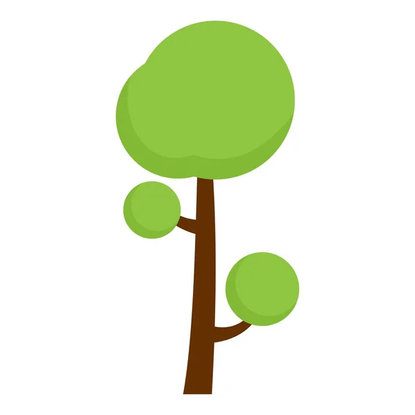 Icono de árbol frutal, estilo plano — Vector de stock