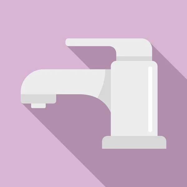 Kitchen faucet icon, flat style — ストックベクタ